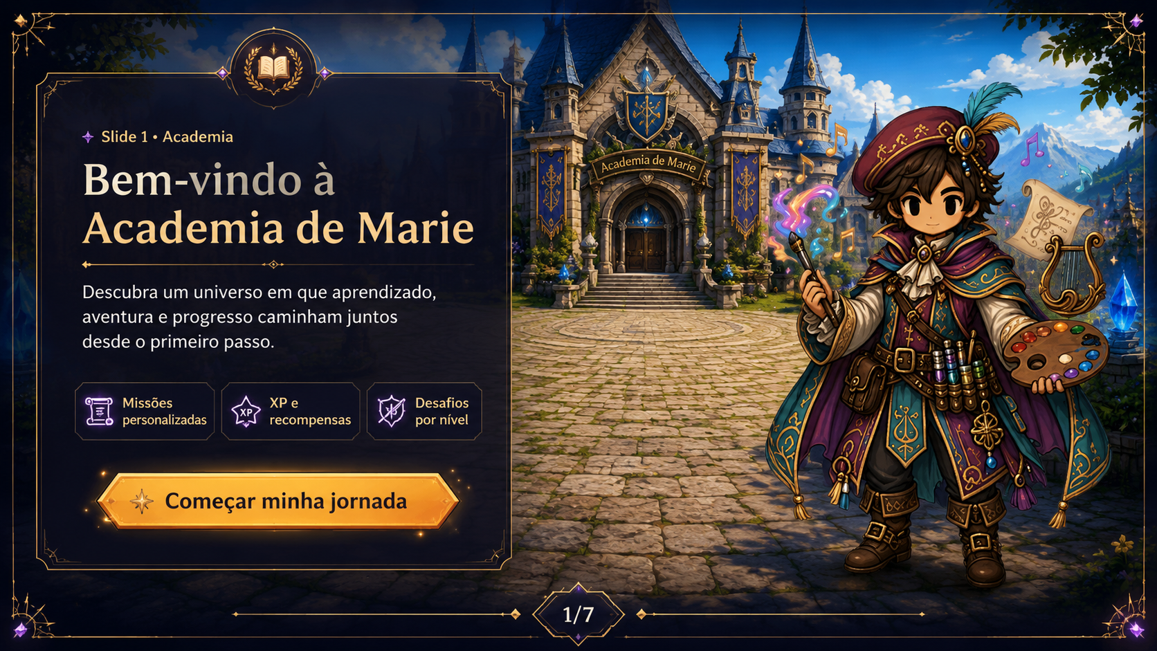 Slide Academia de Marie